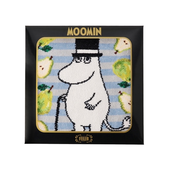 Moominコラボ ムーミンパパ パーリナ ハンカチ 取扱店舗限定 ライトブルー Feiler フェイラー公式オンラインショップ Feiler