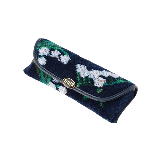 フロランスミュゲ メガネケース Flm ネイビー Feiler フェイラー公式オンラインショップ Feiler