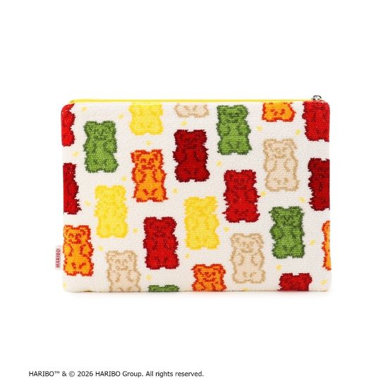 【抽選】ハリボーゴールドベア フラットポーチM L/HRB-260102(取扱店舗限定)
