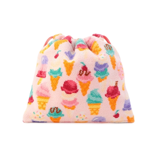 ラブラリーアイスクリーム 巾着 L/ICM-260148(WEB限定)