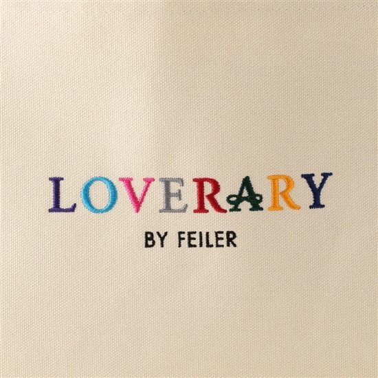 ラブラリーロゴ 帆布トートバッグ(L) L/LRG-163065(アイボリー ラブラリーロゴ 帆布トートバッグ(L) L/LRG-163065(アイボリー