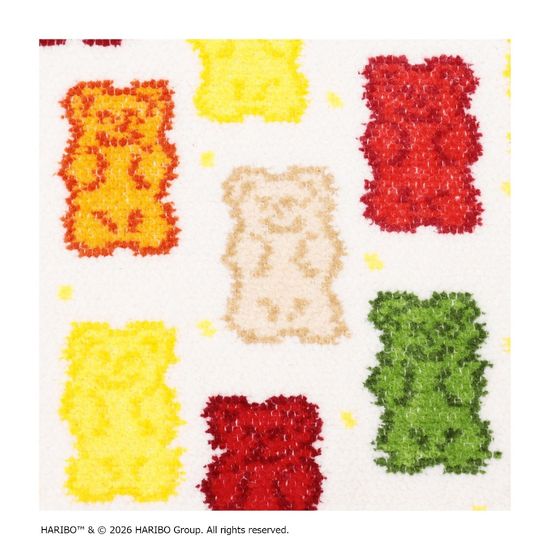 【抽選】ハリボーゴールドベア ハンカチ(取扱店舗限定)