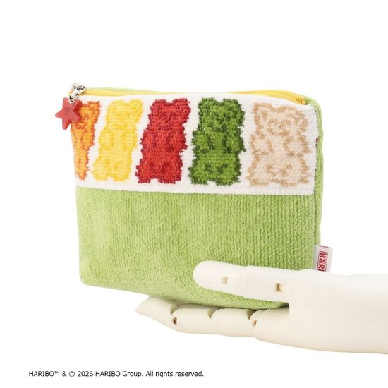 【抽選】ハリボーゴールドベア 舟型ポーチM L/HRB-260100(取扱店舗限定)