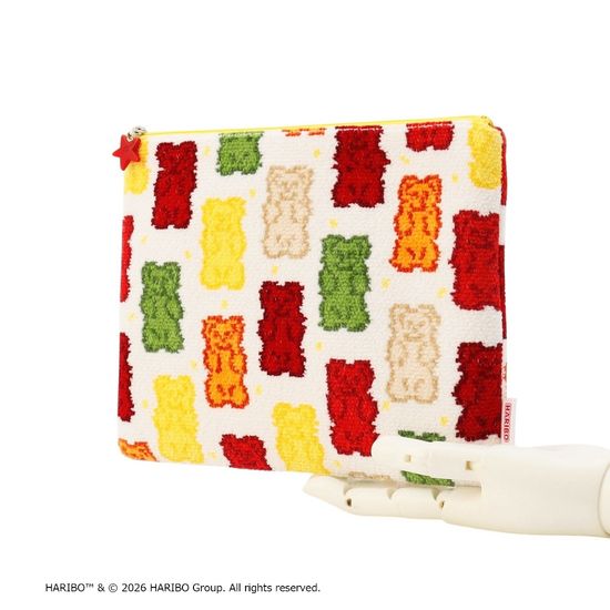 【抽選】ハリボーゴールドベア フラットポーチM L/HRB-260102(取扱店舗限定)