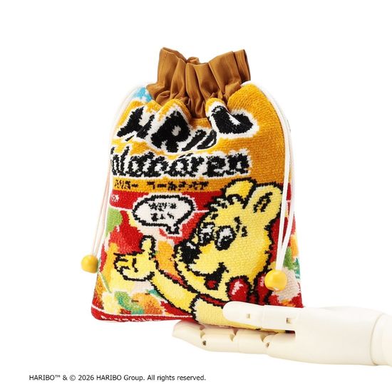 【抽選】ハリボーゴールドベアパッケージ 巾着 L/HRP-260103(取扱店舗限定)