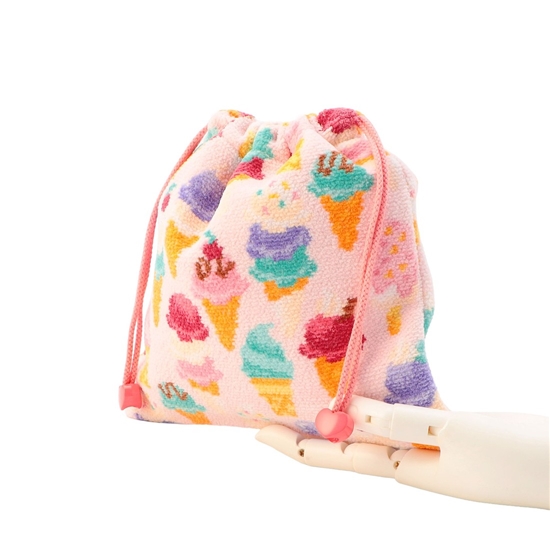 ラブラリーアイスクリーム 巾着 L/ICM-260148(WEB限定)