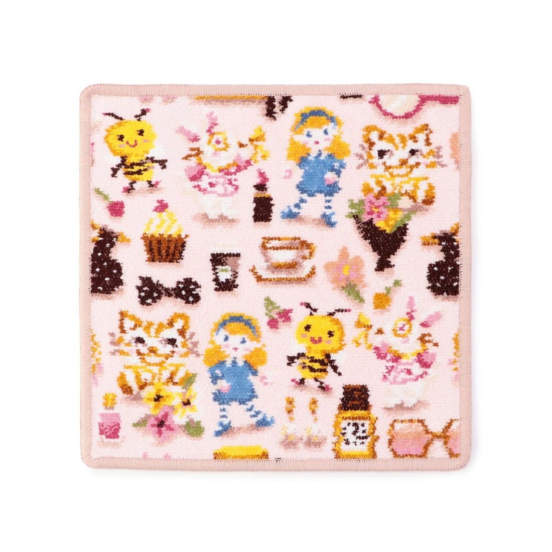 カレルチャペック紅茶店コラボ メゾンドニコルアリス ハンカチ 取扱店舗限定 ペールピンク Loverary By Feiler ラブラリー バイ フェイラー フェイラー公式オンラインショップ Feiler