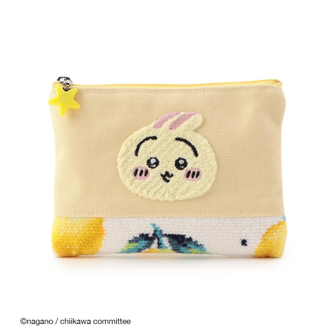うさぎ フェイラー FEILER 刺繍 ポーチ レモンドット 新品未使用 フェイラー FEILER うさぎレモンドット 刺繍ポーチ