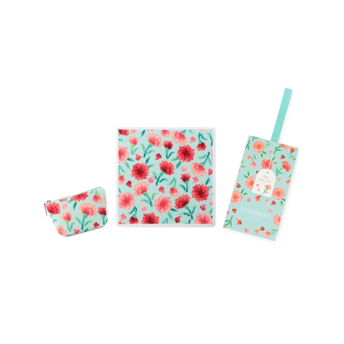 ラブラリーカーネーション ハンカチ&ポーチセット L/CAN-260604(WEB限定)