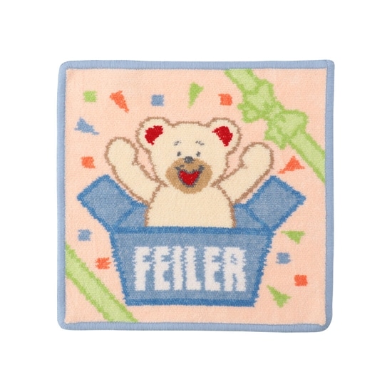 フェイラーベアサプライズ ハンカチ ペールアプリコット Feiler フェイラー公式オンラインショップ Feiler