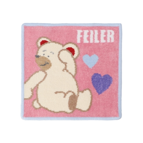 フェイラーベアキューティ ハンカチ ピンク Feiler フェイラー公式オンラインショップ Feiler