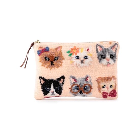 フェイラー 猫 ラブラリー キャッツ ポーチ 新品-