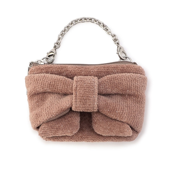 メニーリボンズ リボンポーチ L/MYR-257474(ベージュ): LOVERARY BY