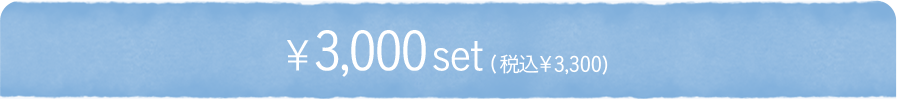 3,000set(ō3,300)